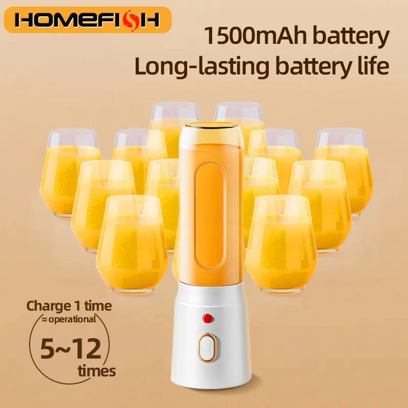500ML Portable USB Rechargeable Blender | Smoothie & Protein Shake Mixer