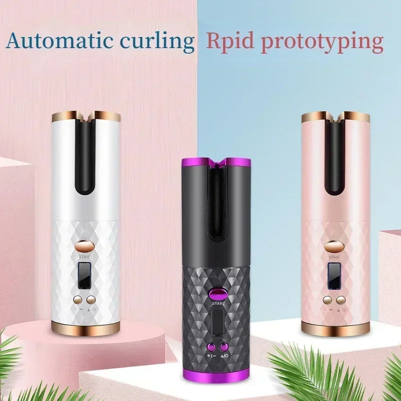 Luxury Automatic Wireless Hair Curler | USB Rechargeable Anti-Scald Curling Tool