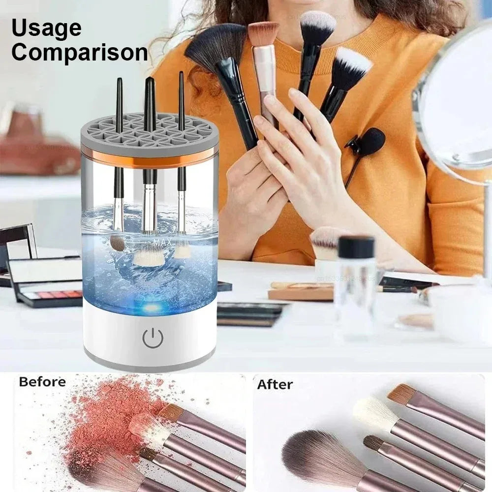 3-in-1 Automatic Makeup Brush Cleaner