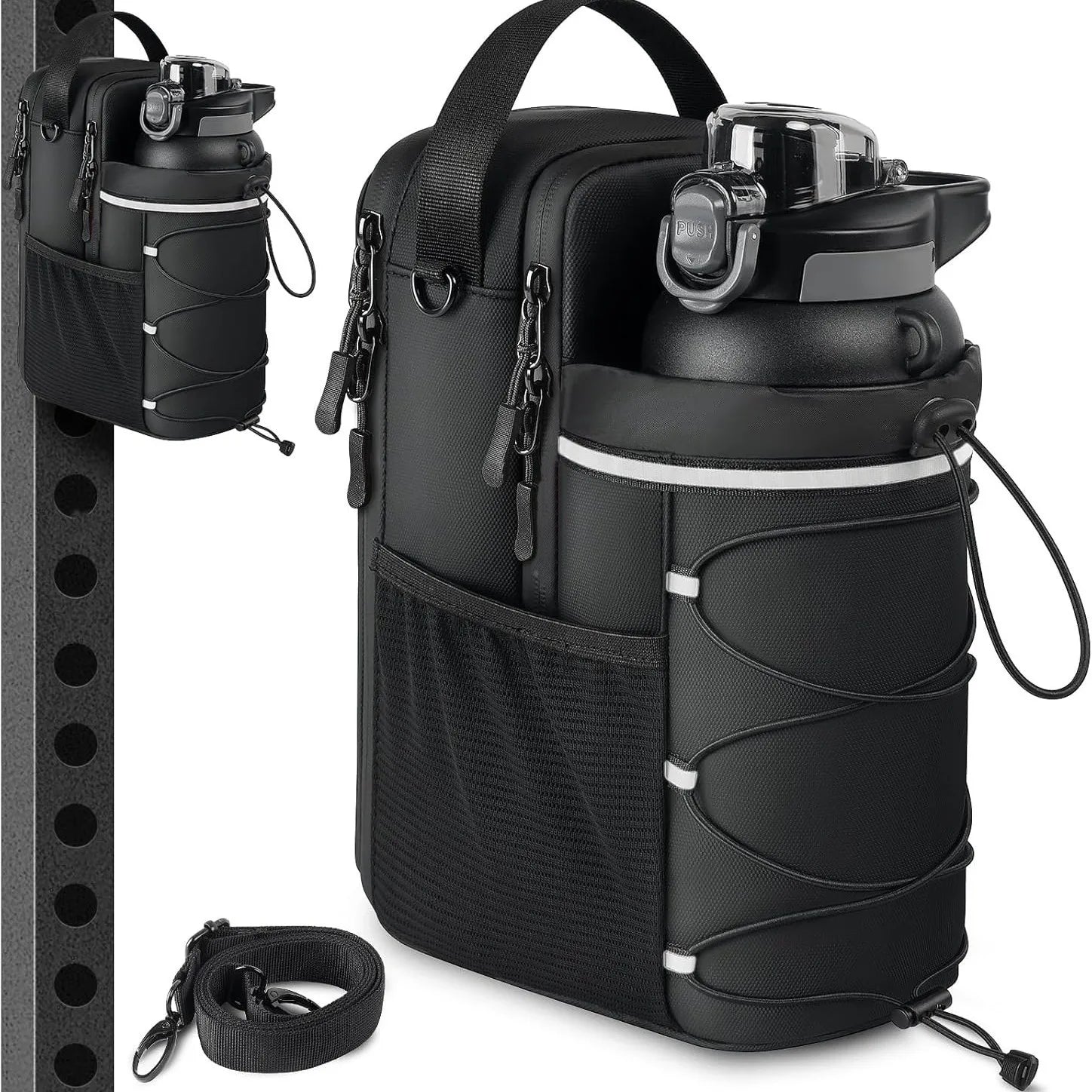 Magnetic Gym Bottle & Essentials Holder