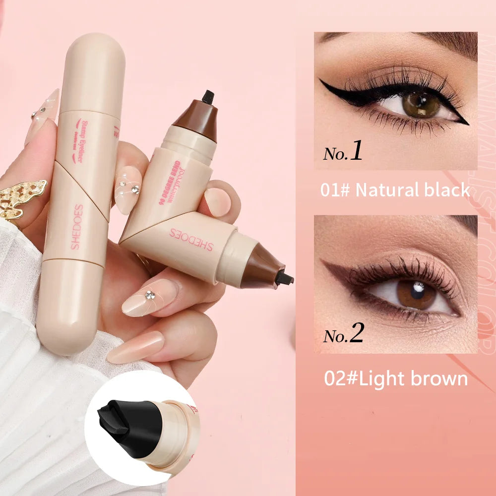 Elevate Your Eye Game with Our 1PC Waterproof Eyeliner Pen - Fast Drying, Durable, and Effortlessly Smooth for Stunning Natural Looks