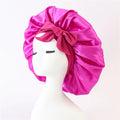 Luxury Satin Silk Bonnet – Adjustable Sleep Cap for Hair Protection
