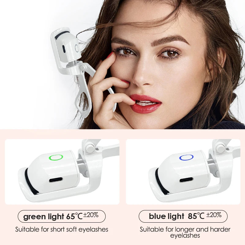 Heated Eyelash Curler | Portable Long-Lasting Lash Curler