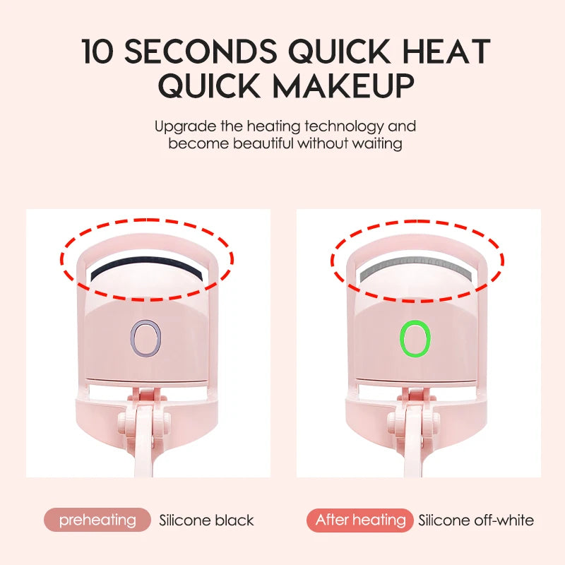Heated Eyelash Curler | Portable Long-Lasting Lash Curler