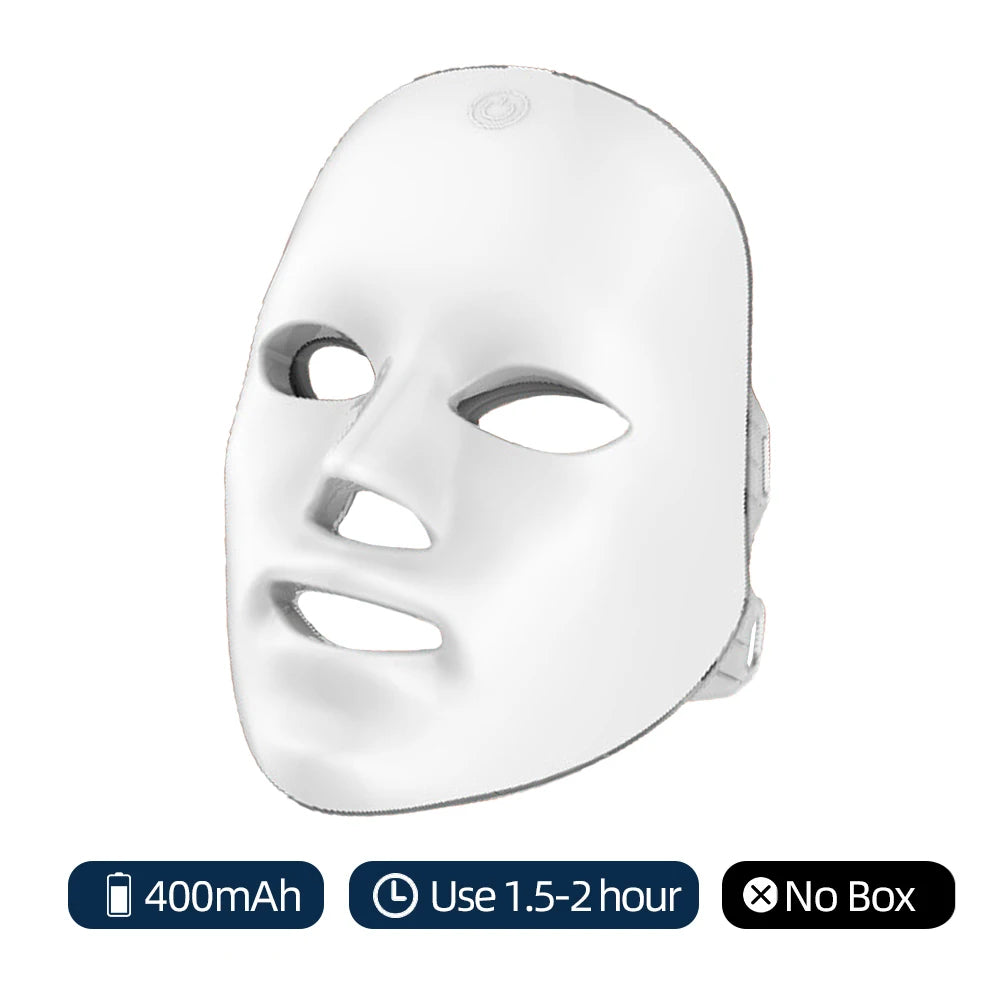Rechargeable 7-Color LED Facial Mask | Light Therapy for Clear, Glowing Skin