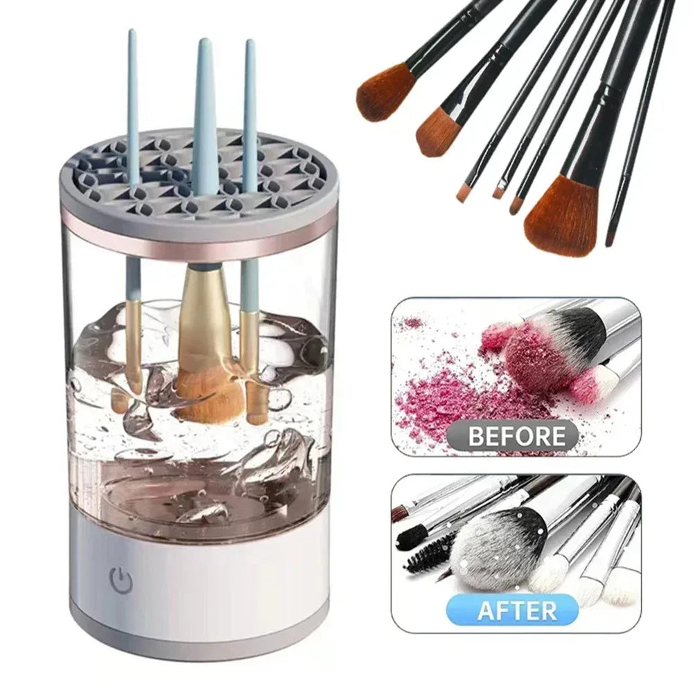 3-in-1 Automatic Makeup Brush Cleaner