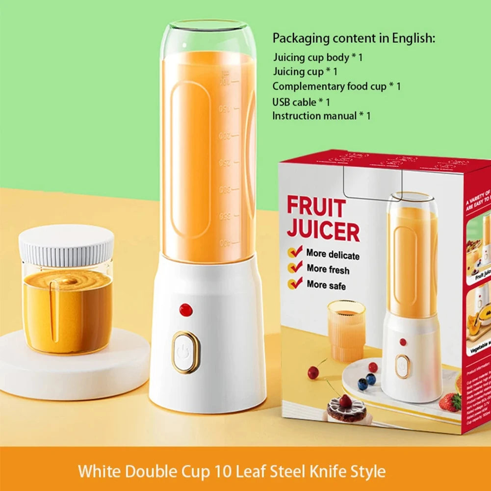 500ML Portable USB Rechargeable Blender | Smoothie & Protein Shake Mixer