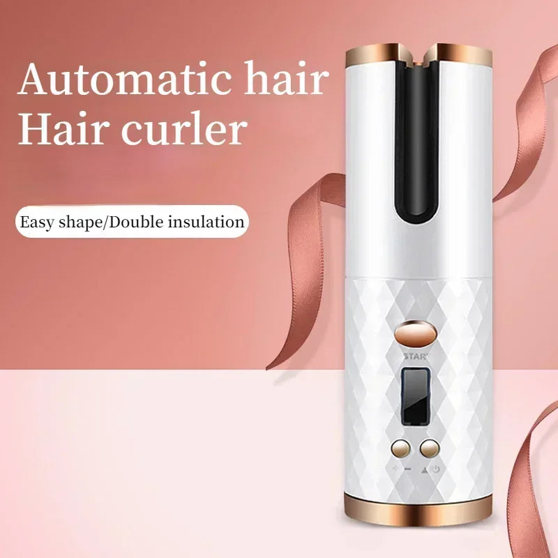 Luxury Automatic Wireless Hair Curler | USB Rechargeable Anti-Scald Curling Tool